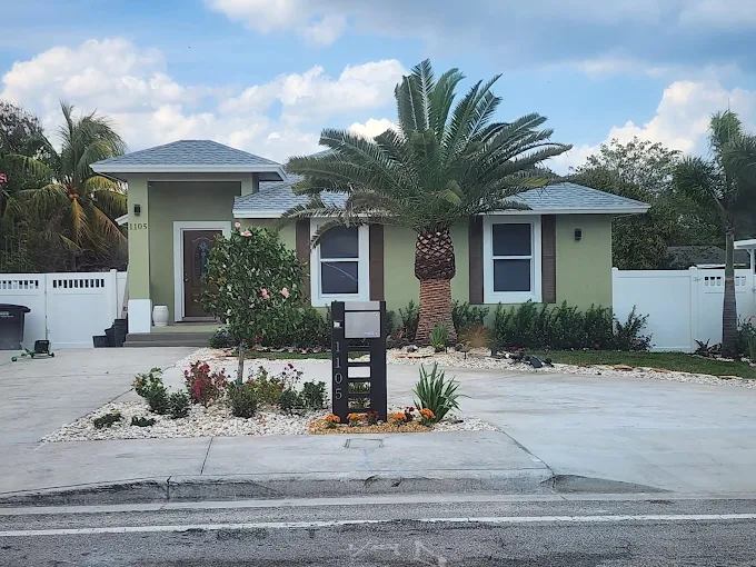 Aerial drone view of South Florida homes with pools — Art Lego LLC service area, South Florida FL